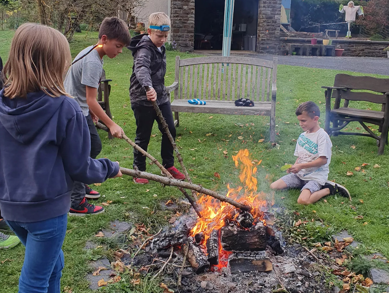 Kinder beim Checkpoint Jungscharkreis